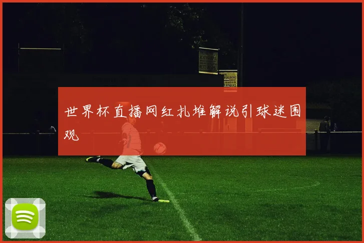 世界杯直播网红扎堆解说引球迷围观